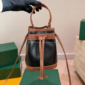 Bolso de Mano de PU con Cordón para Mujer, Marca Go Wholesale, Diseño de Primavera, Mini Bolso Tipo Cubo de Lujo de Diseñador Famoso - Product Image 3