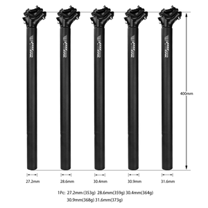 WAKE-<span class=keywords><strong>tija</strong></span> de sillín de aluminio ligero para bicicleta de montaña y carretera, 27,2, 28,6, 30,4, 30,9, 31,6x400mm de longitud, 400mm - Product Image 6