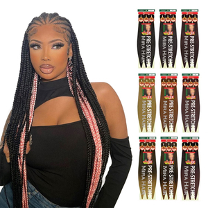 Tressage des cheveux 3X Afro Kinky Yaki pré-étiré, cheveux pour <span class=keywords><strong>tresses</strong></span>, 26 pouces, 300g, extensions synthétiques pour crochet, accessoires pour cheveux - Product Image 1