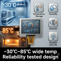 Module d'affichage LCD TFT IPS 2,36 pouces 480x234, haute luminosité, anti-reflet, RGB-8 bits, SPI 40 broches, -30~85°C, large plage de température, écran capacitif intégré
