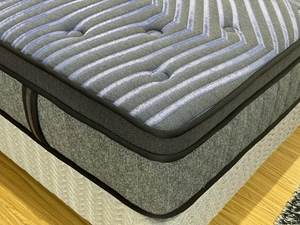 Matelas à ressorts ensachés avec housse tricotée, logo personnalisé, roulé en boîte, confort moyen-ferme, doux, vente en gros d'usine - Product Image 5