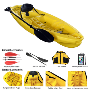 Precio <span class=keywords><strong>DE</strong></span> FÁBRICA <span class=keywords><strong>DE</strong></span> China OEM/ODM HDPE moldeado por soplado Sit on Top Touring <span class=keywords><strong>Kayak</strong></span> plástico rígido <span class=keywords><strong>pesca</strong></span> canoa <span class=keywords><strong>Kayak</strong></span> con respaldo - Product Image 3