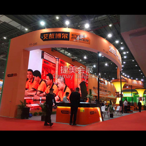 Stand de Exhibición Ever Power de 10m x 12m x 6m, Modular, de Aleación de Aluminio, Instalación Rápida, Techo Curvo, Naranja - Product Image 4