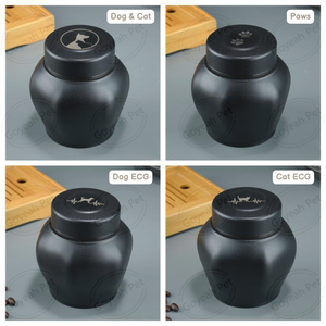 Anıtlar paslanmaz çelik Pet Urns Paw baskı köpekler kediler için Creamtion <span class=keywords><strong>Urn</strong></span> külleri - Product Image 5