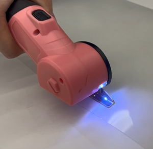 Ciseaux de découpe petits à prix abordable pour film de sécurité 12 mil, carton, <span class=keywords><strong>cuir</strong></span>, tapis, avec lames <span class=keywords><strong>en</strong></span> acier de haute qualité chromées - Product Image 2