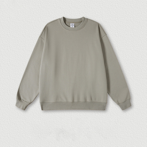 W0175 Sudadera con Capucha de Cuello Redondo, Estilo Americano, Otoño, Nueva Moda, Algodón, Color Sólido, Tejido Grueso de 440 g/m², Impresión Digital para Hombre - Product Image 6