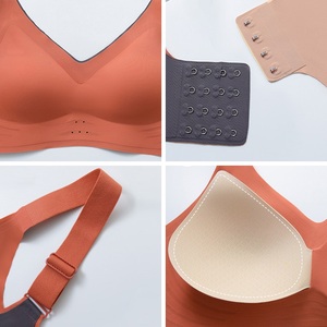 Reggiseno Plus Size Senza Cuciture e Senza Ferretto per Donne, Bralette Imbottita Morbida, Reggiseno Sportivo - Product Image 5