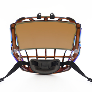 Professionale di alta qualità <span class=keywords><strong>Hockey</strong></span> su ghiaccio attrezzatura protettiva Full <span class=keywords><strong>Face</strong></span> visiera con ghiaccio <span class=keywords><strong>Hockey</strong></span> gabbia Revo verde giocatore maschera - Product Image 5