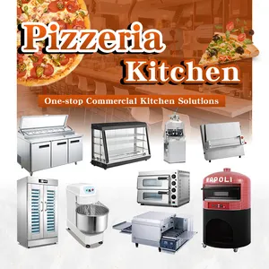 Commerciële Pizza Restaurant Keuken Apparatuur Pizza Oven Maken Machine Deegpersmachine Pizza Koelkast Prep Tafel Koelkast