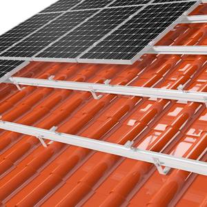 フルコンプリートセット アルミレールフック ソーラータイル 屋根設置型 太陽光発電システム - Product Image 3