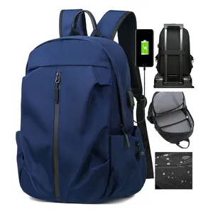 2023 Custom Logo Oxford Fashion Design Fabric Rucksack Laptop Knapsack Cheap Waterproof Backpack
