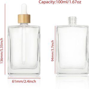 Matte Black 30ml 50ml 100ml clear Essential Oil Flat Empty Glass <b>Dropper</b> <b>Bottles</b> Frosted Flat Liquid Glass <b>Bottle</b> for Cosmetic - Product Image 4