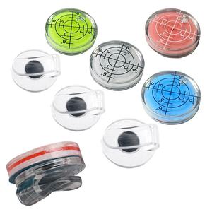 Clip de casquette magnétique personnalisé avec logo imprimé, indicateur de niveau de golf, de position de balle et de direction de pente, modèle en plastique de 2,5 cm HYGP-07 - Product Image 2