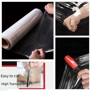 LDPE Stretch <b>Wrap</b> With Handle Industrial Strength PE <b>Plastic</b> <b>Wrap</b> Wholesale Pallet <b>Wrap</b> Stretch Film - Product Image 5