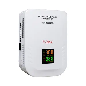 10KVA High Quality Relay Type Wall Mounted AC220V Automatic Voltage Regulator Stabilizer for Home Use