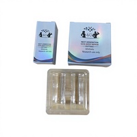 Nuevo Diseño 2026, Empaque Personalizado para Péptidos con Efecto Holográfico, Bandeja de Plástico con Múltiples Viales, Inserto para Viales de 3 ml, Caja de Papel