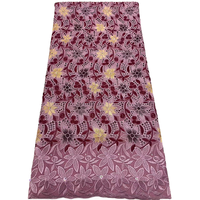 Dentelle suisse verte NI.AI, nouvelle collection, dentelle en coton de haute qualité avec broderie florale en voile et pierres, pour mariage et fête