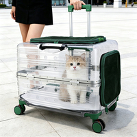 Sac de transport pour animaux de compagnie transparent grande capacité, idéal pour les voyages en extérieur et les déplacements sur les escaliers (vente en gros)