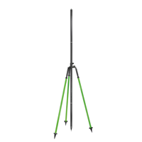 Bâton télescopique en fibre de carbone de qualité supérieure, 4 sections, extensible jusqu'à 2 m, pour GPS RTK GNSS, bâton de relevé télescopique