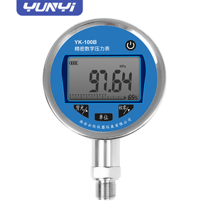 Yunyi YK100B Adjustable Air Pressure Hydrogen Gas 10 Bar 40Mm Digital Manometer Oil Pressure Gauge Water Pressure Gauge