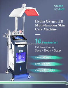 Nouvelle machine faciale professionnelle Hydra Beauty Salon 14 en 1, soin de la peau à l'oxygène, injection, traitement de l'acné du visage et du corps pour un usage domestique - Product Image 5