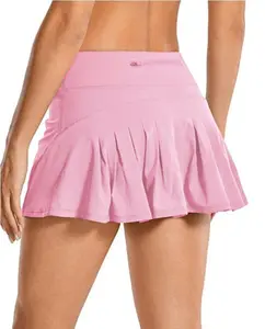Wholesale Ball Pocket Women Sportswear Mini Tennis Skirt Custom Fashion Sportswear Wholesale Women Tennis Skirts