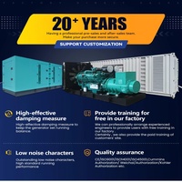 Générateur diesel Cummins 2 MW 2000 kW QSK60 G8 5 MW 10 MW 20 MW, centrale électrique d'urgence super silencieuse triphasée