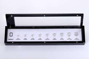 Barato al por mayor suministros de joyería Esmeralda 5A Cubic Zircon Diamond Master Stone Diamond Tamaños Comparación Set Herramientas de joyería - Product Image 2