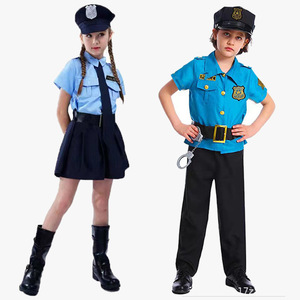 <span class=keywords><strong>Costume</strong></span> Cosplay <span class=keywords><strong>Halloween</strong></span> pour enfants <span class=keywords><strong>Costume</strong></span> de performance <span class=keywords><strong>d</strong></span>'officier pour garçon et fille avec pantalon pour jeu de rôle et tenue de fête - Product Image 3