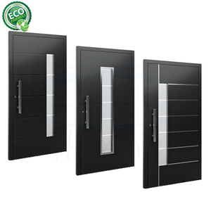 Portes de sécurité extérieures en acier de haute qualité sur mesure pour maisons, fabriquées à l'usine de Foshan, porte d'entrée extérieure en métal - Product Image 3