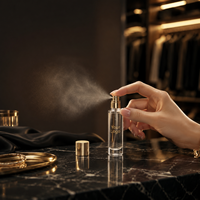 Flacon testeur de parfum 10 ml en verre transparent, cylindrique, à baïonnette, haute qualité, best-seller, personnalisable, directement de l'usine