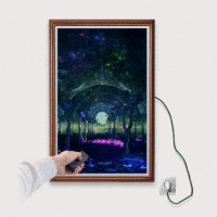 10 21.5 23.8 27 32 43 55 pouces OEM ODM vente en gros grande taille 4K android cadre d'affichage d'art numérique en bois nft avec wifi