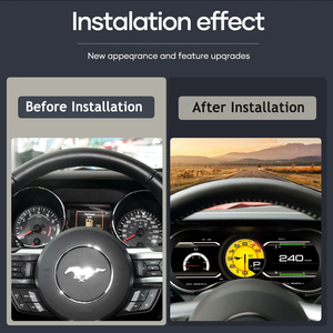 แผงหน้าปัดดิจิตอล LCD JIUTREE สำหรับ Ford Mustang 2014-2023 หน้าจอแสดงความเร็วแบบดิจิตอล ชุดหน้าปัดเสมือนจริง - Product Image 2