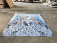 Livre ouvert impression 3D panneau UV panneau brut populaire et pas cher usine feuille de marbre PVC marbre UV enduit pour la décoration vitre murale
