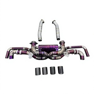Tubo de escape Vortex Racing Burnt Purple Titanium para Aston Martin Vantage, piezas de mejora de sonido con especificaciones de motor dual. - Product Image 1
