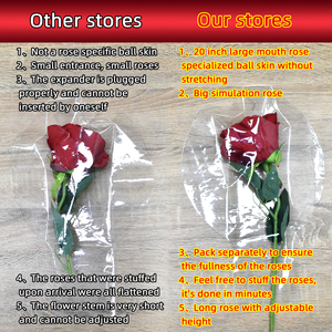 Ballons LED en gros pour la Saint-Valentin, ballons LED Bobo, ballons LED en forme de rose « Je t'aime », globos pour demande en mariage, fête de fiançailles - Product Image 6