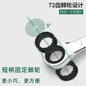 Clé à cliquet à poignée courte de fabrication directe, à dégagement rapide, norme britannique, en acier, outil de bricolage pour le travail du bois - Product Image 3