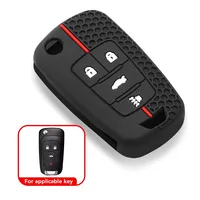 Housse de protection pour clé de voiture en silicone pour Buick Chevrolet Cruze Epica Lova Camaro Impala Aveo Malibu Sail Orlando Trax Spark