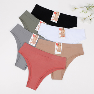 Vente en gros de culottes brésiliennes sans couture UOKIN pour femmes, couleur unie, <span class=keywords><strong>sexy</strong></span>, taille basse, en polyamide respirant, sous-vêtements bon marché - Product Image 1
