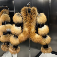 Veste en cuir texturé crocodile pour femmes, veste courte en cuir de mouton avec fourrure de renard naturelle