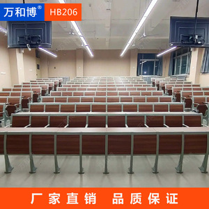 โต๊ะและเก้าอี้เรียนแบบแถวสำหรับห้องบรรยายโรงเรียน รุ่น HB206 ยี่ห้อ Manwa Expo พร้อมกระดานเขียนแบบติดตั้งถาวร 2 แถว - Product Image 5