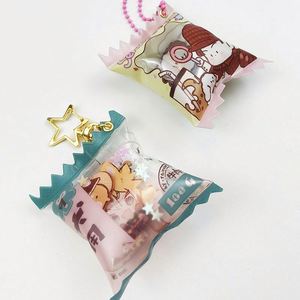 One Piece Custom Candy Bag Keychain Anime <b>Key</b> <b>Chain</b> Shaker Candy Charm Keychain - Product Image 2