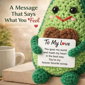 Boutons de manchette amusants pour <span class=keywords><strong>la</strong></span> Saint-Valentin, style sportif, design avocat au crochet, faits à <span class=keywords><strong>la</strong></span> main pour lui, elle, petit ami, petite amie, mari - Product Image 3