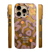 Coques de Téléphone Intelligent Magnétiques Antichoc à Protection 360° en TPU+PC avec Charge Sans Fil et Motifs Graffiti Géométriques pour iPhone 17 16 15 – Édition Luxe