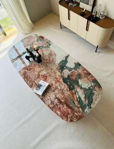 Мраморная плита Four Seasons розово-зеленая, натуральный камбоджийский мрамор для внутренней отделки - Product Image 4