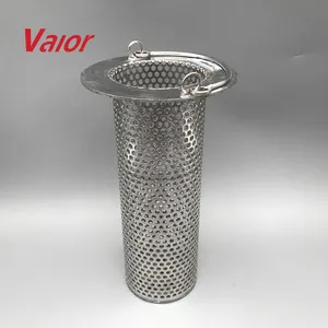 Metal 304 316 Oil Filter Mesh Cylinder Stainless Steel Wire Mesh Cylinder Perforated Filter Tube