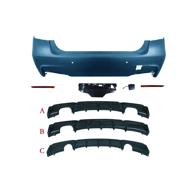 Factory Direct Rear Bumpers Diffuser Spoiler Automotive Parts Rear Diffuser Universal for 2013-2018 BMW 3 Series F30 F35
