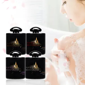 Domelay-Gel de ducha de lujo para mujer, botella personalizada, Gel de baño con fragancia duradera de rosa