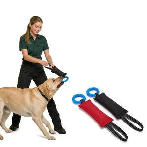 Jouet de dressage pour chien robuste avec poignée réfléchissante et nettoyage des dents pour les grandes races - Product Image 1