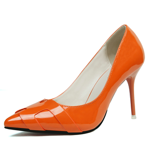 Thin Heel Tip Solid <strong>Patent</strong> <strong>Leather</strong> h Light Mouth High Heel <strong>Shoes</strong> - Product Image 1